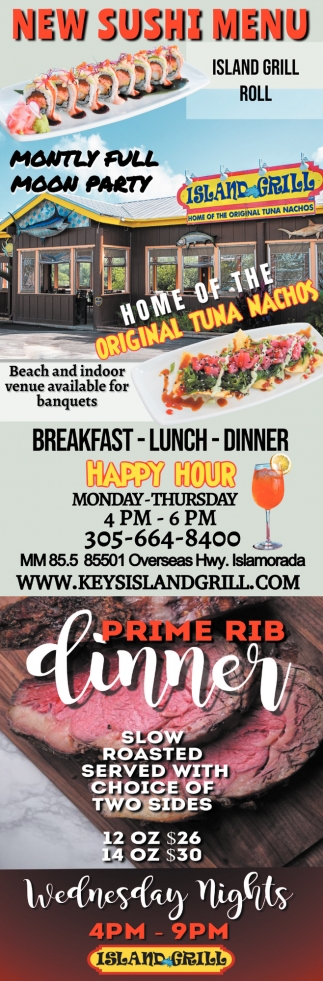 New Sushi Menu