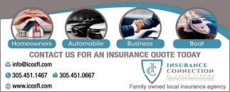Contact Us For An Insurance Quote Today