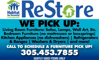 Call To Schedule A Furniture Pick Up!