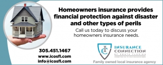 Homeowners Insurance Provides Financial Protection Against Disaster and Other Types of Perils