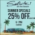 Summer Specials 25 OFF Select Menu