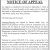 Notice of Appeal