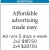 Affordable advertising made easy