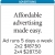 Affordable advertising made easy