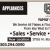 We Service All Makkes & Models of Appliances 