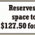 Reserves your space today for $127.50 for month