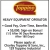 Heavy Equipment Operator