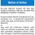 Notice of Action