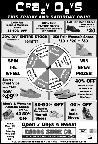 dodds shoe co coupon