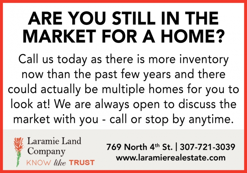 Are You Still in the Market for a Home?