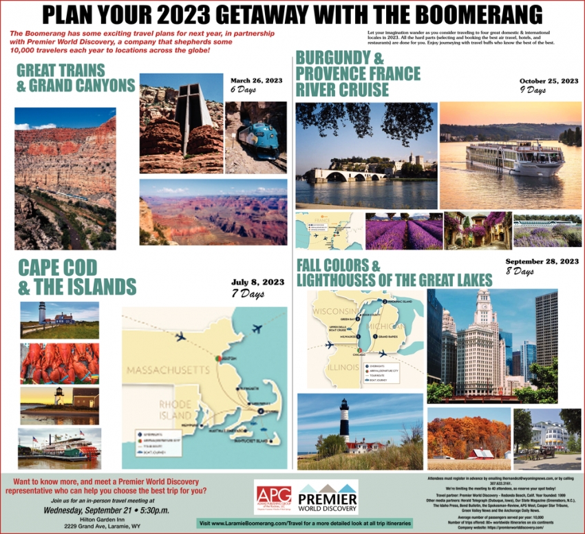 Plan Your 2023 Getaway with The Boomerang
