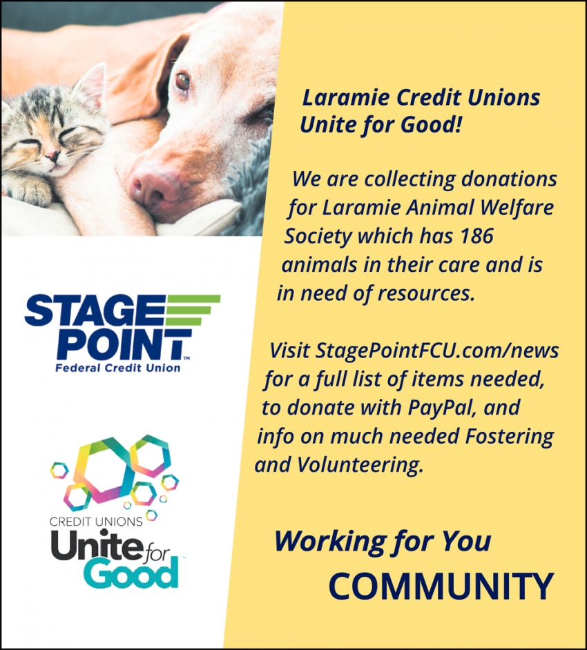 Laramie Credit Unions Unite for Good!