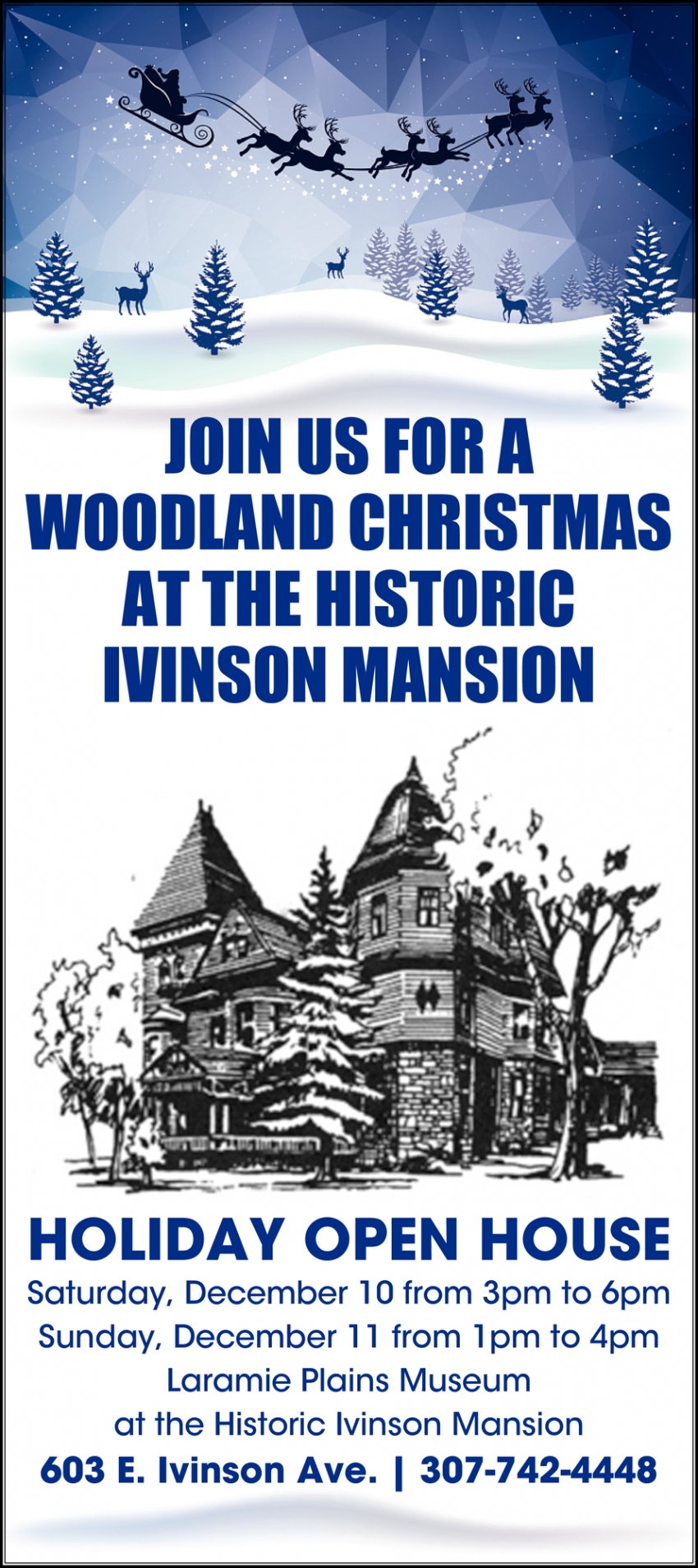 Join Us for a Woodland Christmas at the Historic Ivinson Mansion