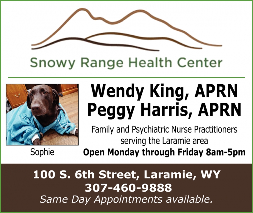 Family and Psychiatric Nurse Practitioners Serving the Laramie Area