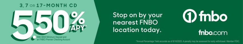 Stop on By Your Nearest FNBO Location Today