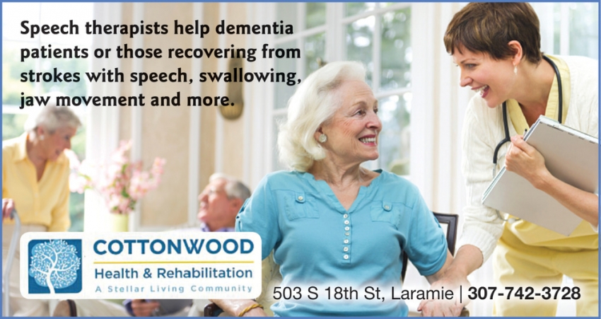 Speech Therapists Help Dementia Patients or Those Recovering from Strokes