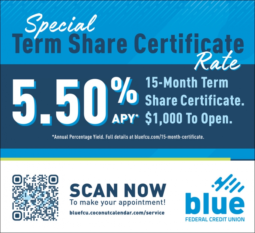 Special Term Share Certificate Rate