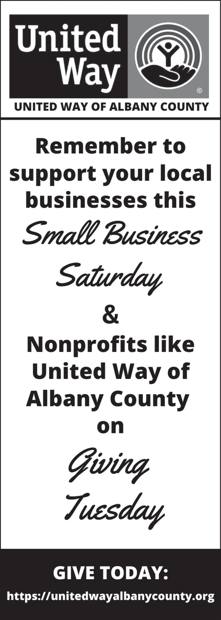 Remember to Support Your Local Businesses this Small Business Saturday