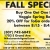 Fall Specials