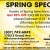 Spring Specials