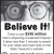 Believe it!