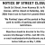 Notice of Street Closure