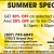 Summer Specials