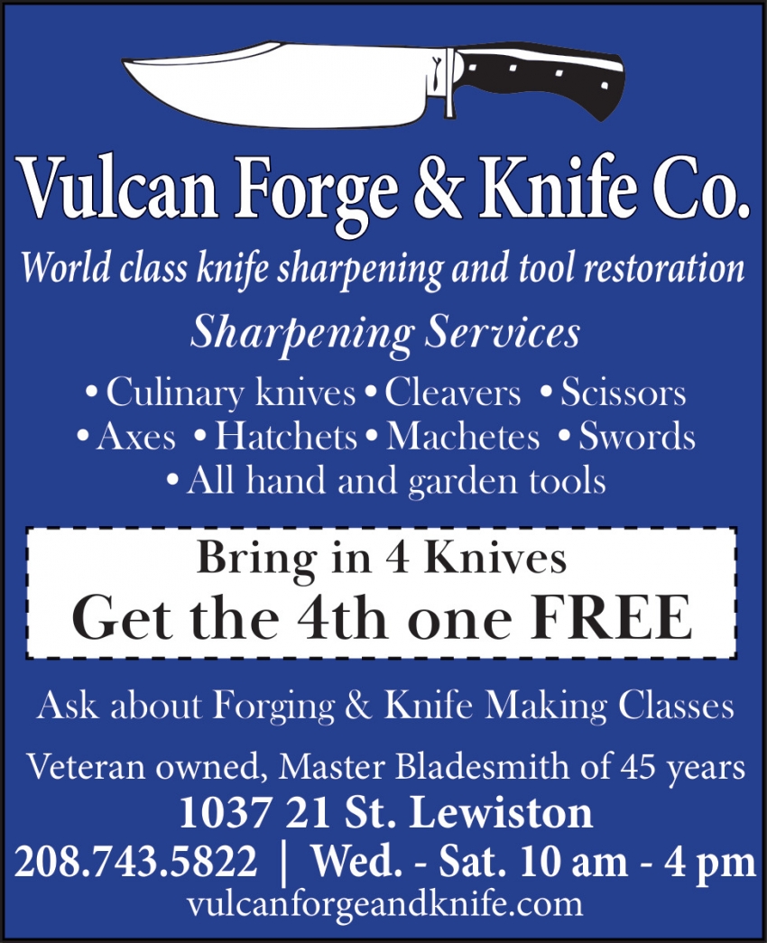 Free Knife Sharpening