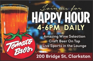 Join Us for Happy Hour