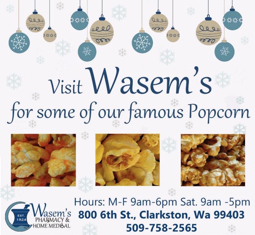 Visit Wasem's for Some of Our Famous Popcorn