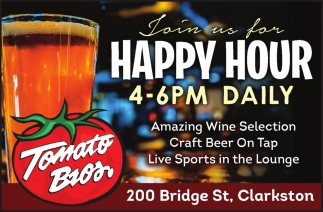 Join Us for Happy Hour