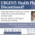 Urgent: Health Plan Discontinued? 