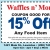 Coupon Good for 15% OFF Any Food Item