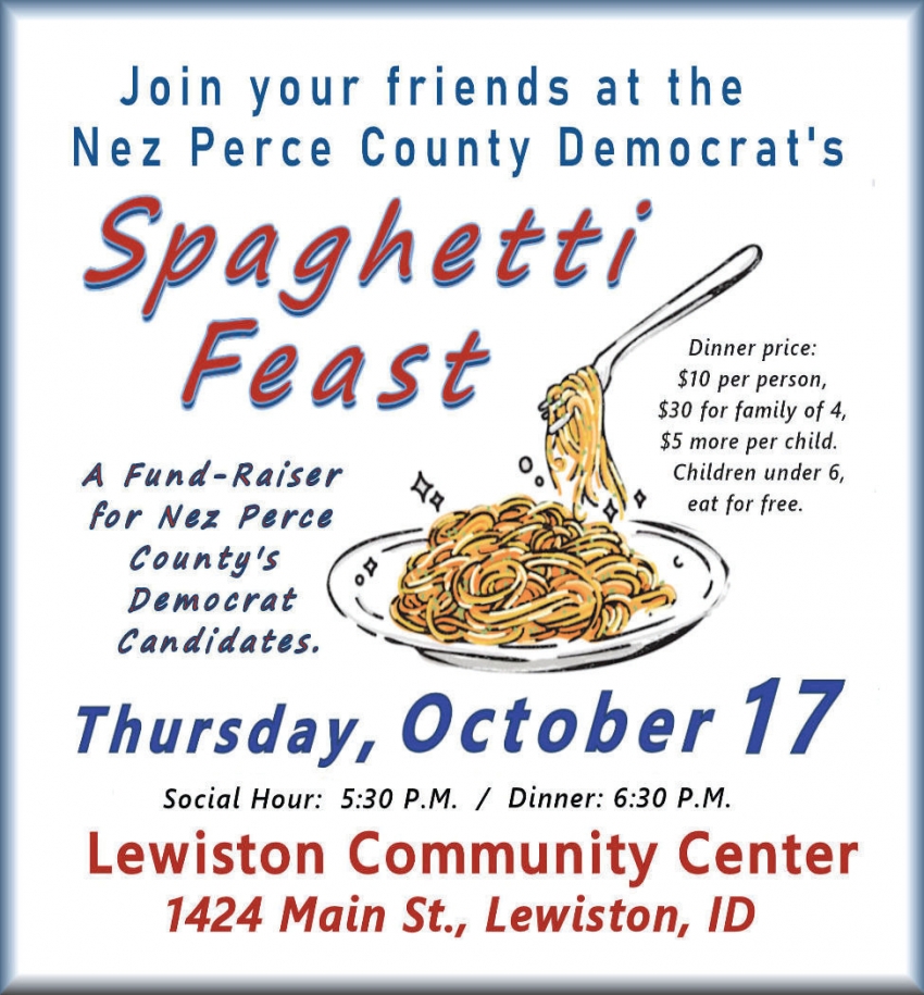 Nez Perce County Democrat's Spaghetti Feast