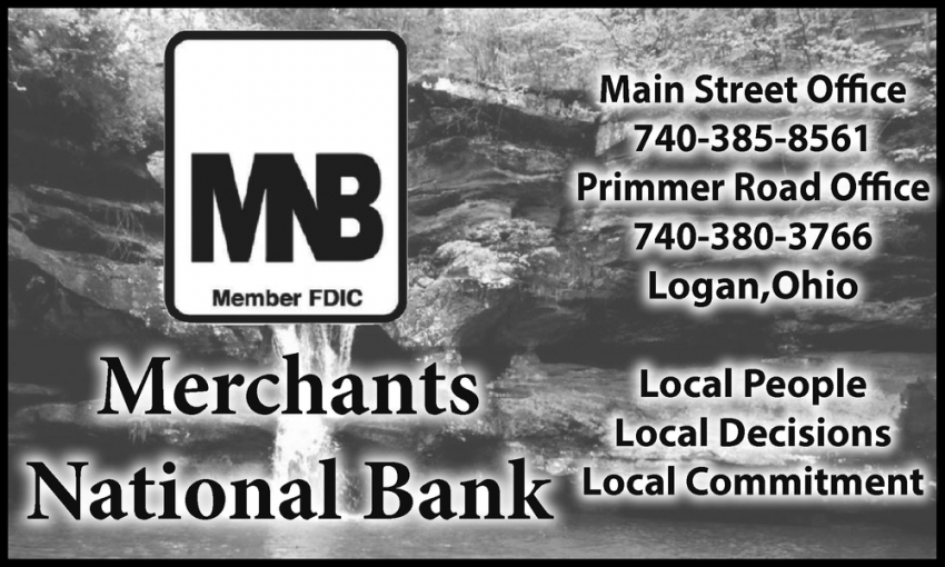 Local People, Merchants National Bank, Logan, OH