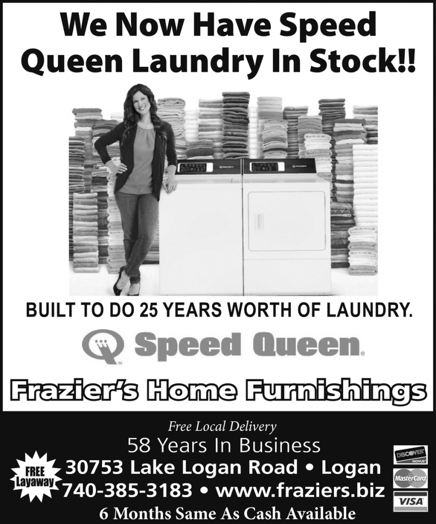 We Now Have Speed Queen Laundry In Stock