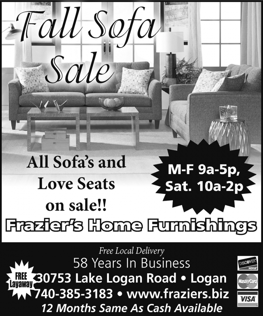 Fall Sofa Sale