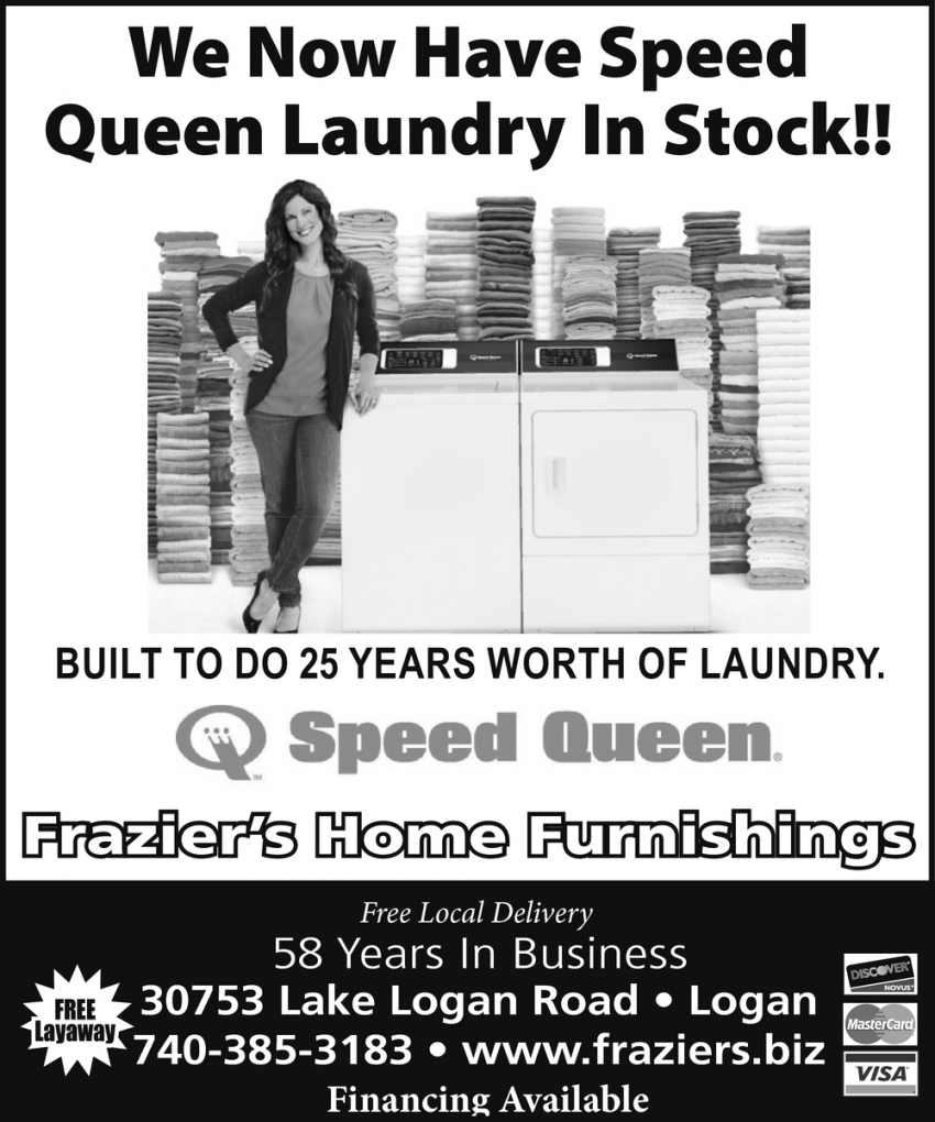 We Now Have Speed Queen Laundry In Stock!!