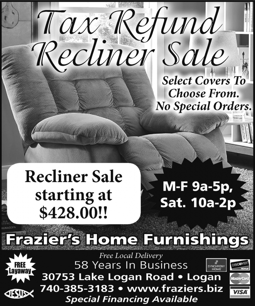 Tax Refund Recliner Sale