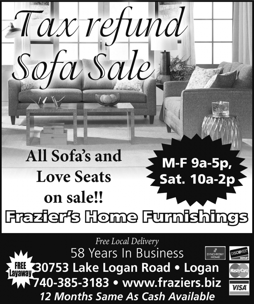 Tax Refund Sofa Sale