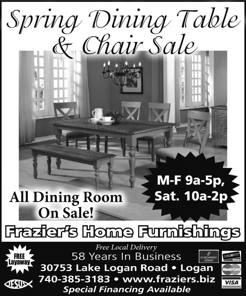 Spring Dining Table & Chair Sale
