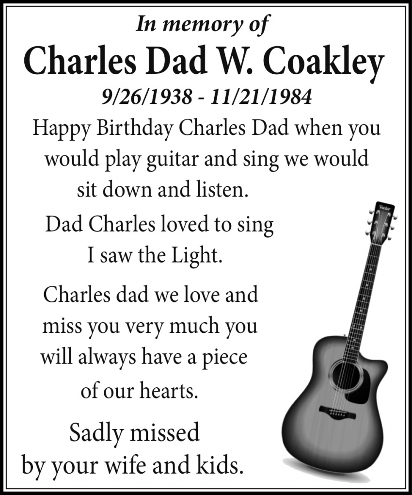 Charles Dad W. Coakley