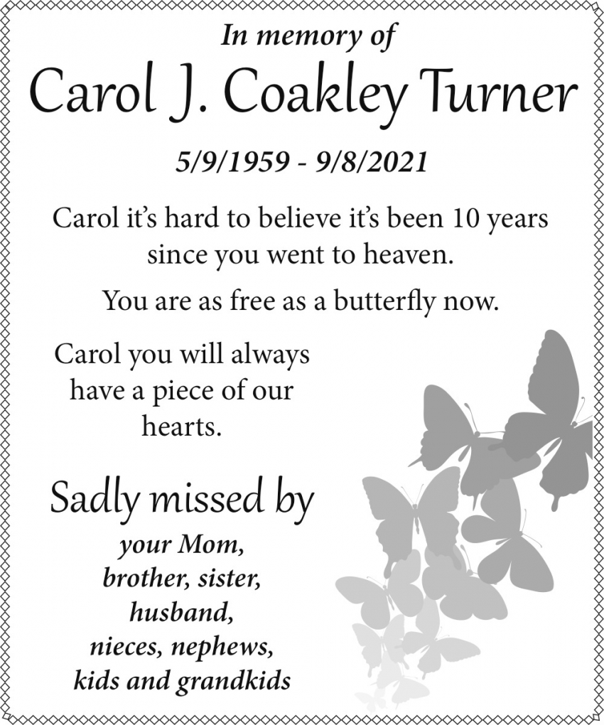 Carol J. Coakley Turner