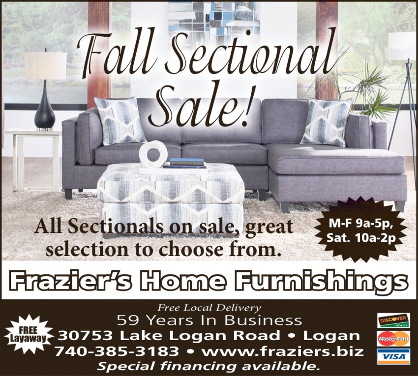 Fall Sectional Sale!