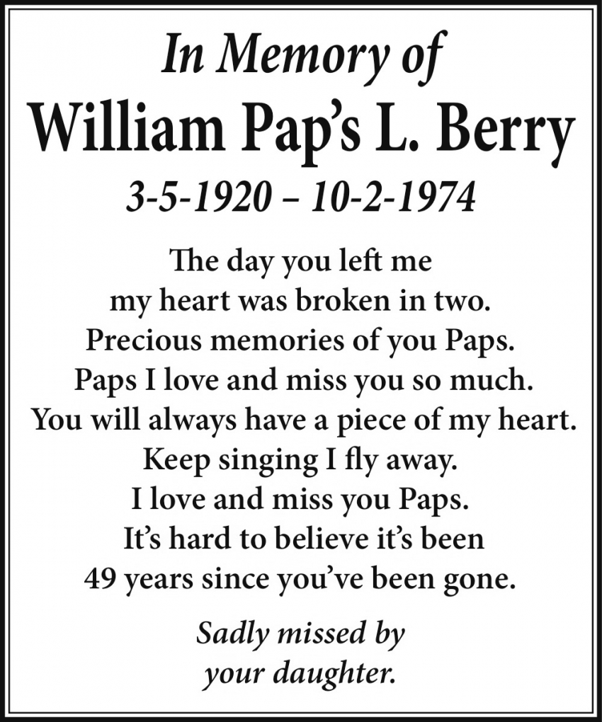 William Pap's L. Berry