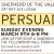 Sunday Evening March 9th 6 - 8 PM