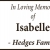 In Loving Memory of Isabelle