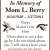 In the Memory of Mom L. Berry