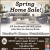Spring Home Sale!
