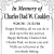 In Memory of Charles Dad W. Coackley